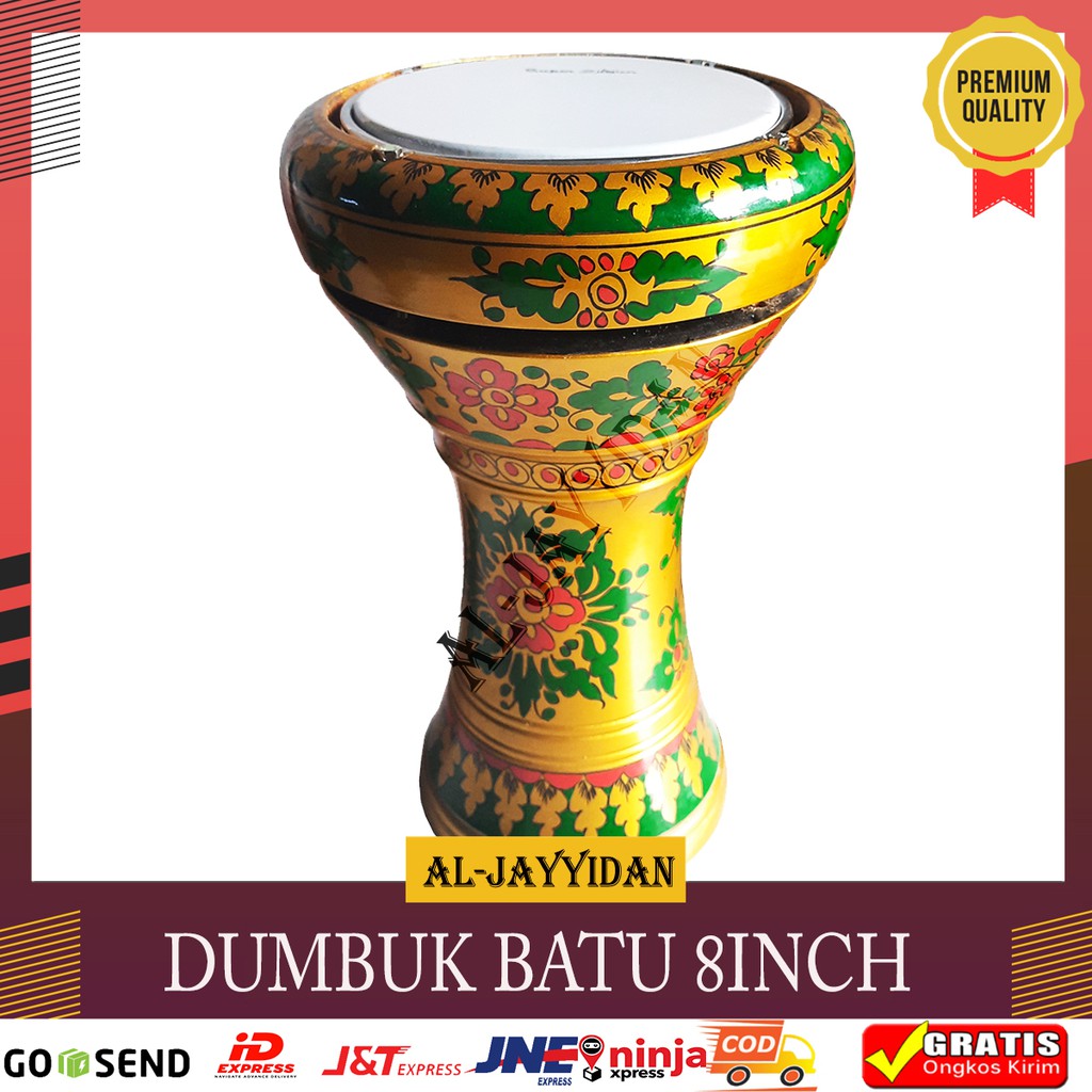 Jual Dumbuk Batu Darbuka Calti Kayu 8 inch Batik+tas | Shopee Indonesia