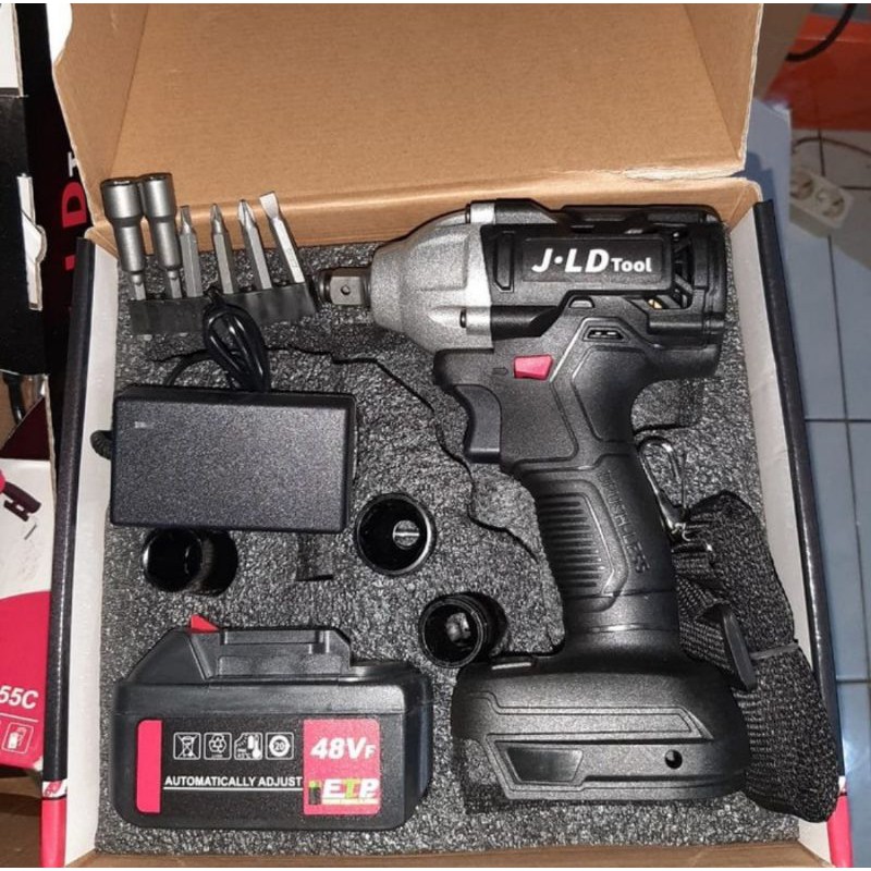 Jual JLD tools Brushless Cordless Impact Wrench 48V 48S Bor Buka Baut ...
