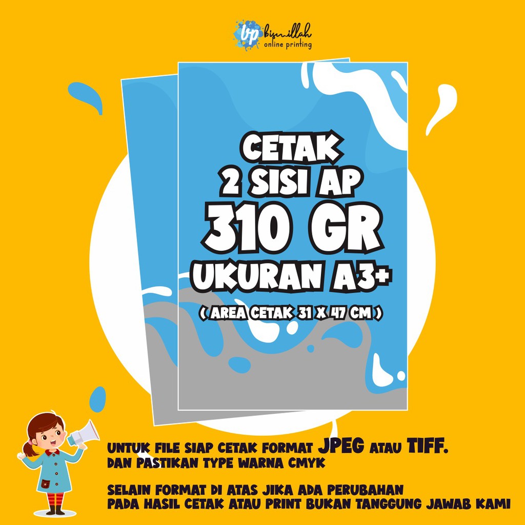 Jual Cetak Art Paper 310gr 2sisi Uk. A3+ | Shopee Indonesia