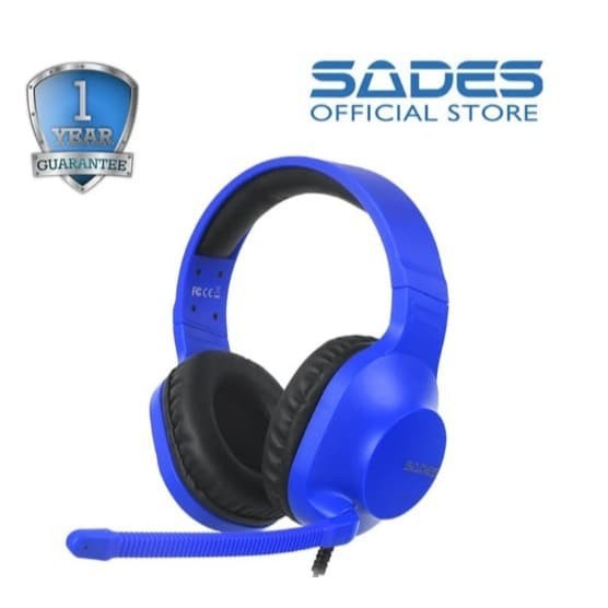 Jual Sades Spirits Multiplatform Gaming Headset Biru Shopee Indonesia