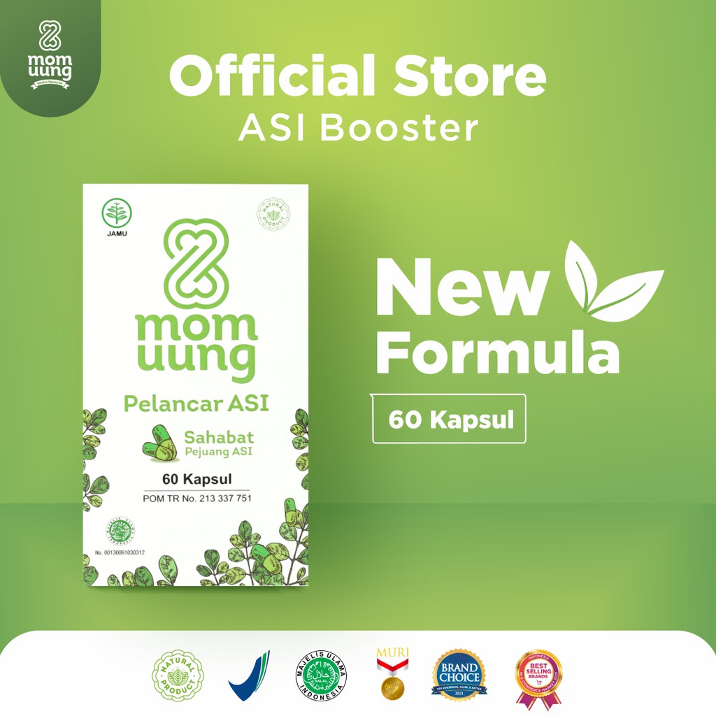 Jual MOM UUNG 60 Kapsul Herbal mom uung 30 kapsul asi booster pelancar