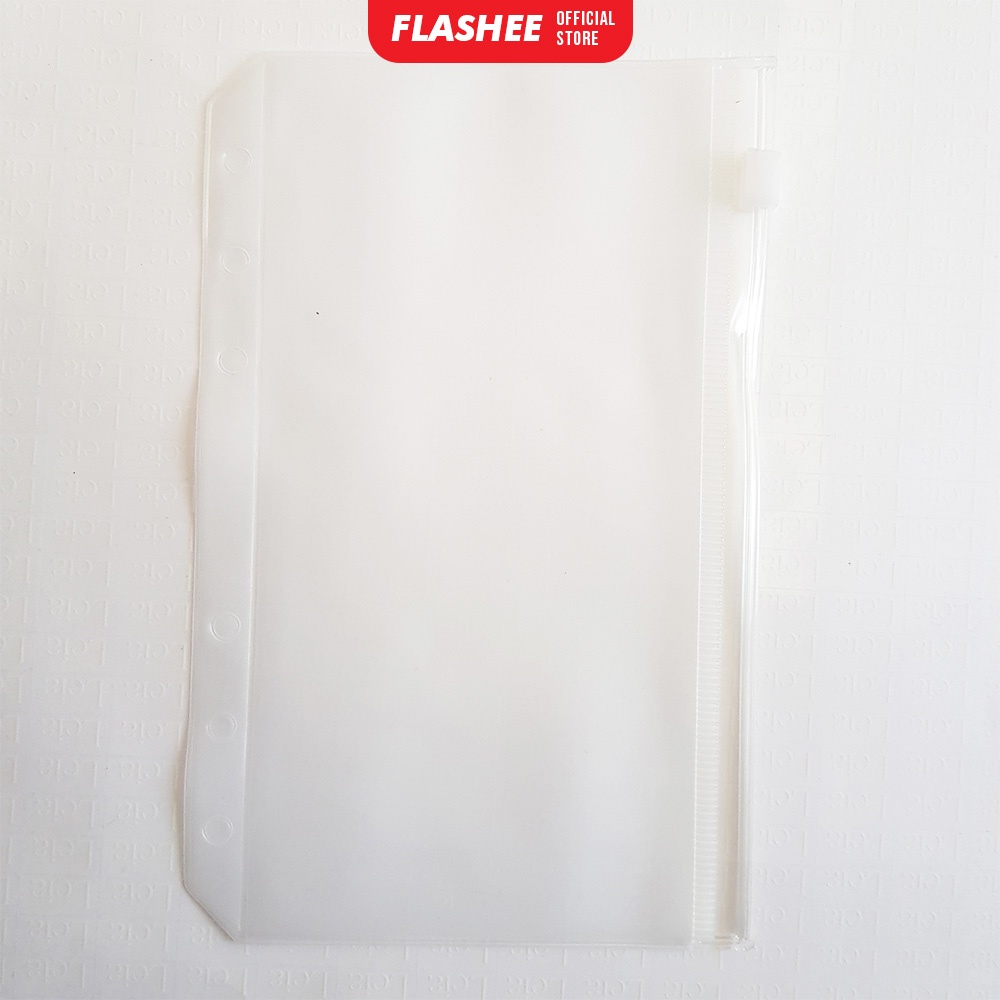 Jual Ziplock Sleeve Binder A6 6 Ring Transparan Dompet Keuangan Ziplock
