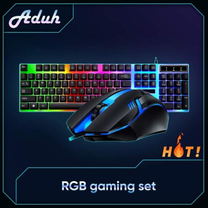 Jual Paket Gaming Keyboard dan Mouse RGB Set Gaming Mouse dan Keyboard