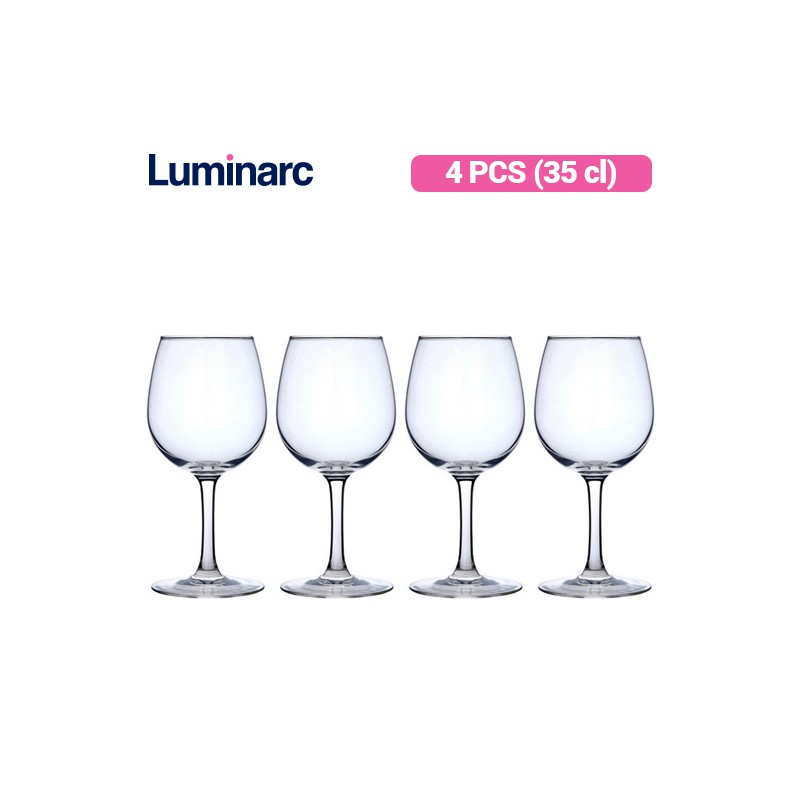 Jual Luminarc Gelas Berkaki So Wine 35 4 Pcs Shopee Indonesia 8498