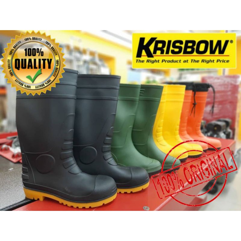 Jual Krisbow Sepatu Boot Pvc Dengan Reflektor - Oranye | Shopee Indonesia