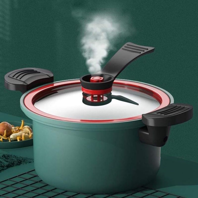 Jual Panci Presto 3.5 Liter Teflon Micro Pressure Cooker Micro Pot ANTI ...