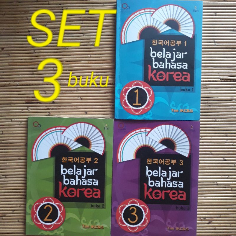 Jual Set 3 Buku Belajar Bahasa Korea 1 2 3 Tim IKC&S Angka Pola Kalimat ...