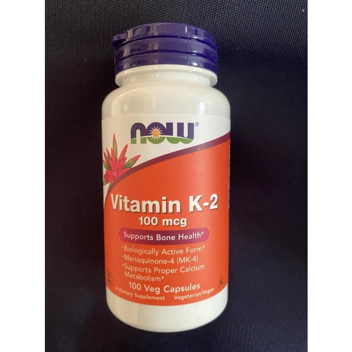 Jual Vitamin K2 100 mcg NOW 100 veg caps / NOW Vitamin K2 100 mcg