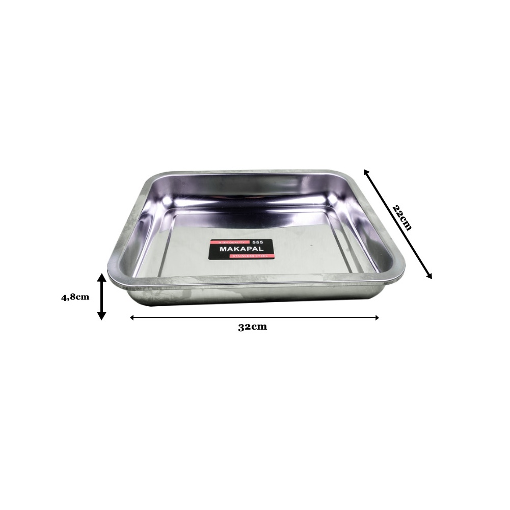 Jual Nampan Stainless Persegi Nampan Tray Plastik Tebal Waitress