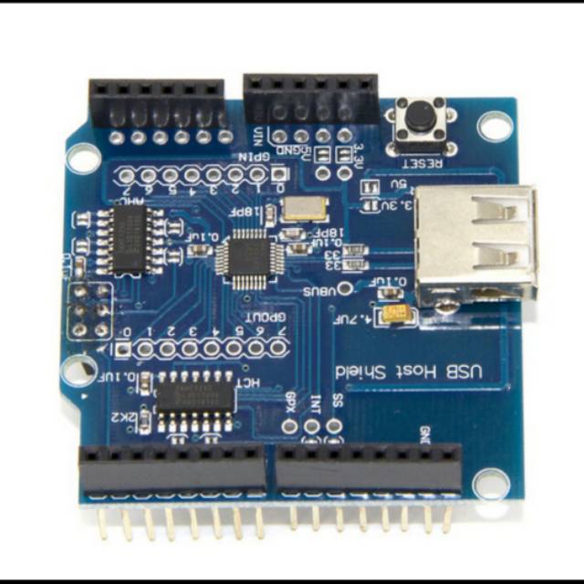 Jual USB Host Shield Untuk Arduino Uno Mega MAX3421E USB 2.0 Support ...