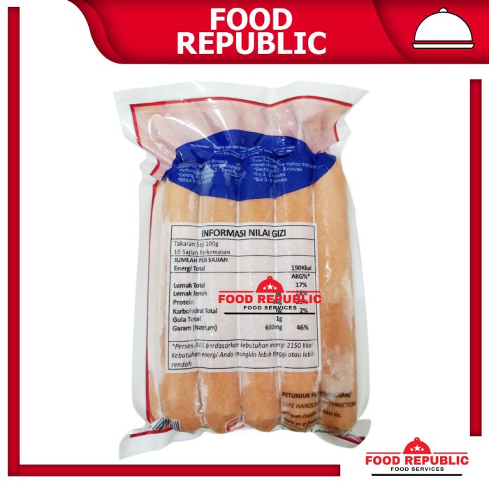 Jual BAVARI SOSIS SAPI 1 KG - BRATWURST BEEF SAUSAGE MEDIUM SIZE ENAK ...