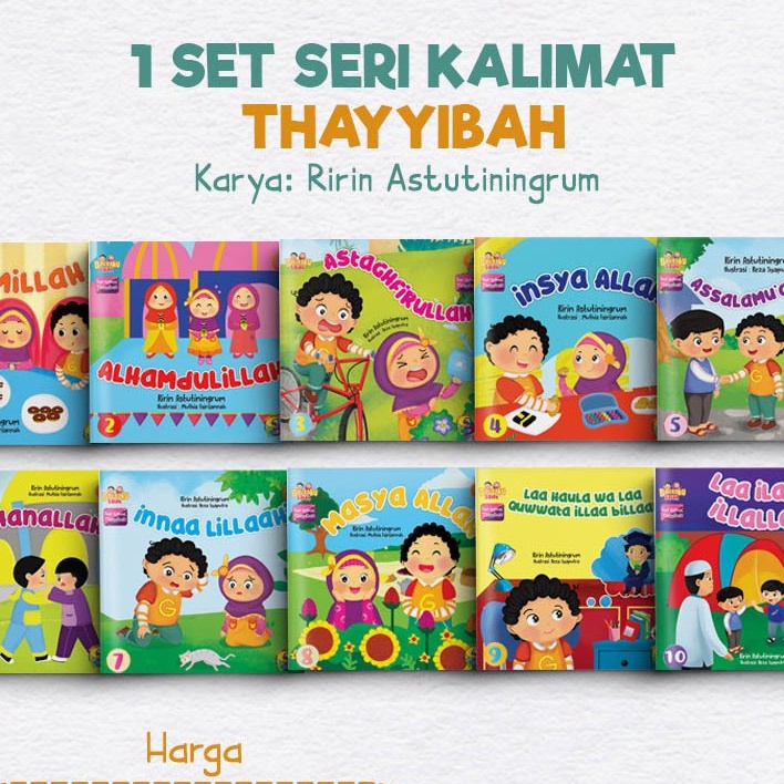 Jual Buku Anak Balitaku Saleh 1 Set (10 Buku) Seri Kalimat Thayyibah ...