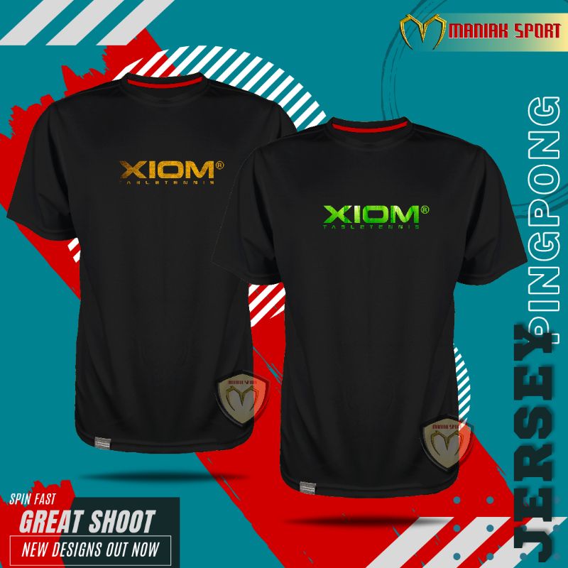 Jual KPXH01 - KAOS PINGPONG BAJU TENIS MEJA XIOM JERSEY PREMIUM SABLON ...