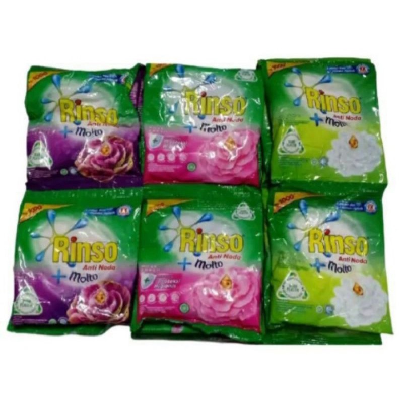 Jual RINSO BUBUK RINSO PLUS MOLTO RENCENG (6pcs) | Shopee Indonesia