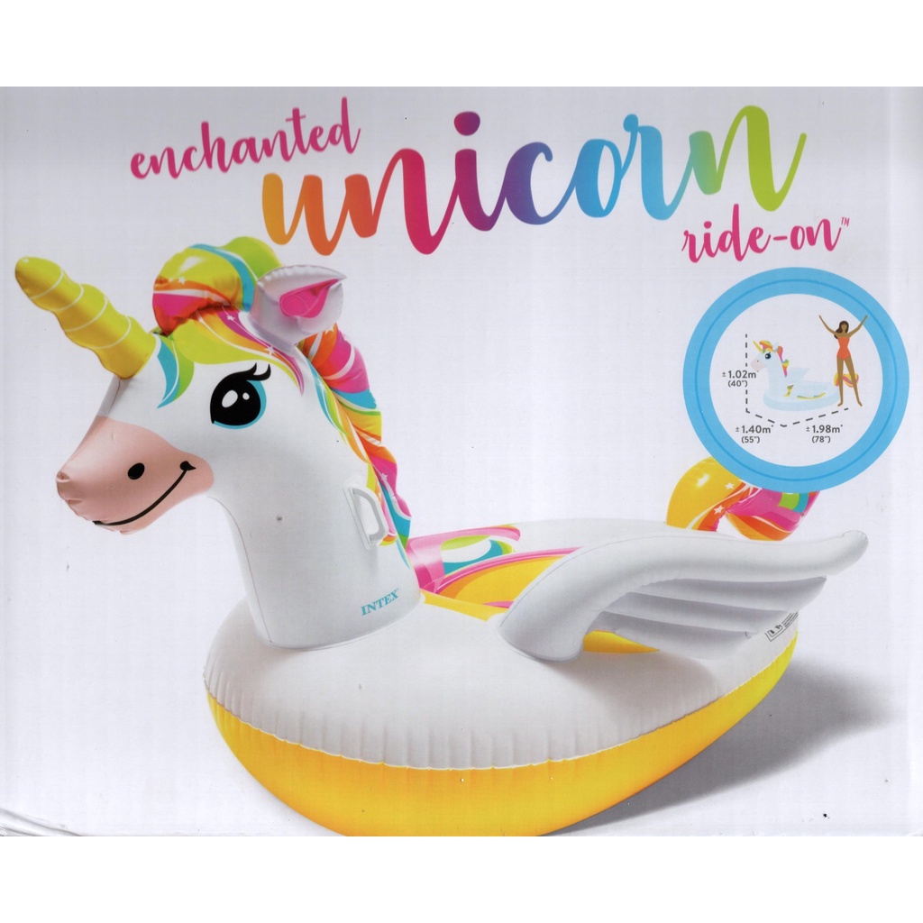 Jual INTEX 57561 Unicorn Ride On Floaties Pelampung Renang Anak Ban ...