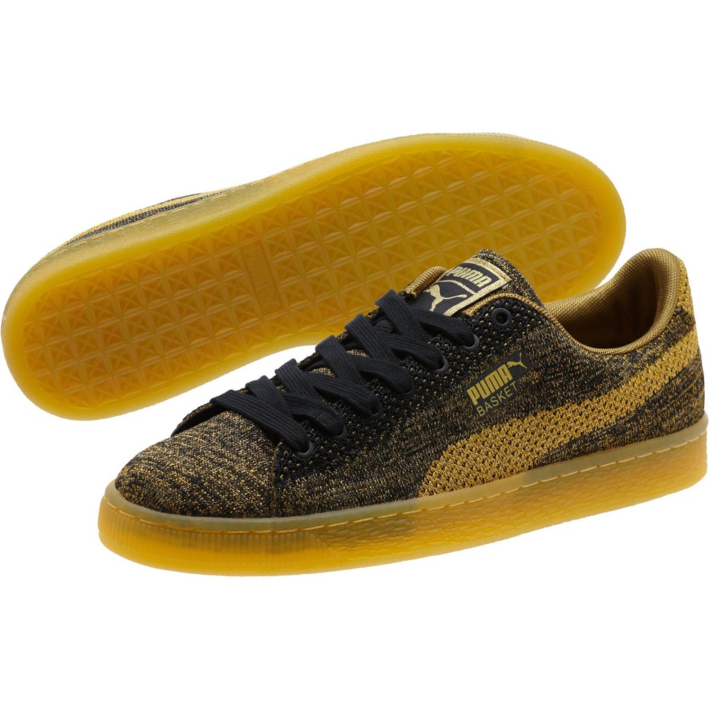 Puma basket knit metallic sale