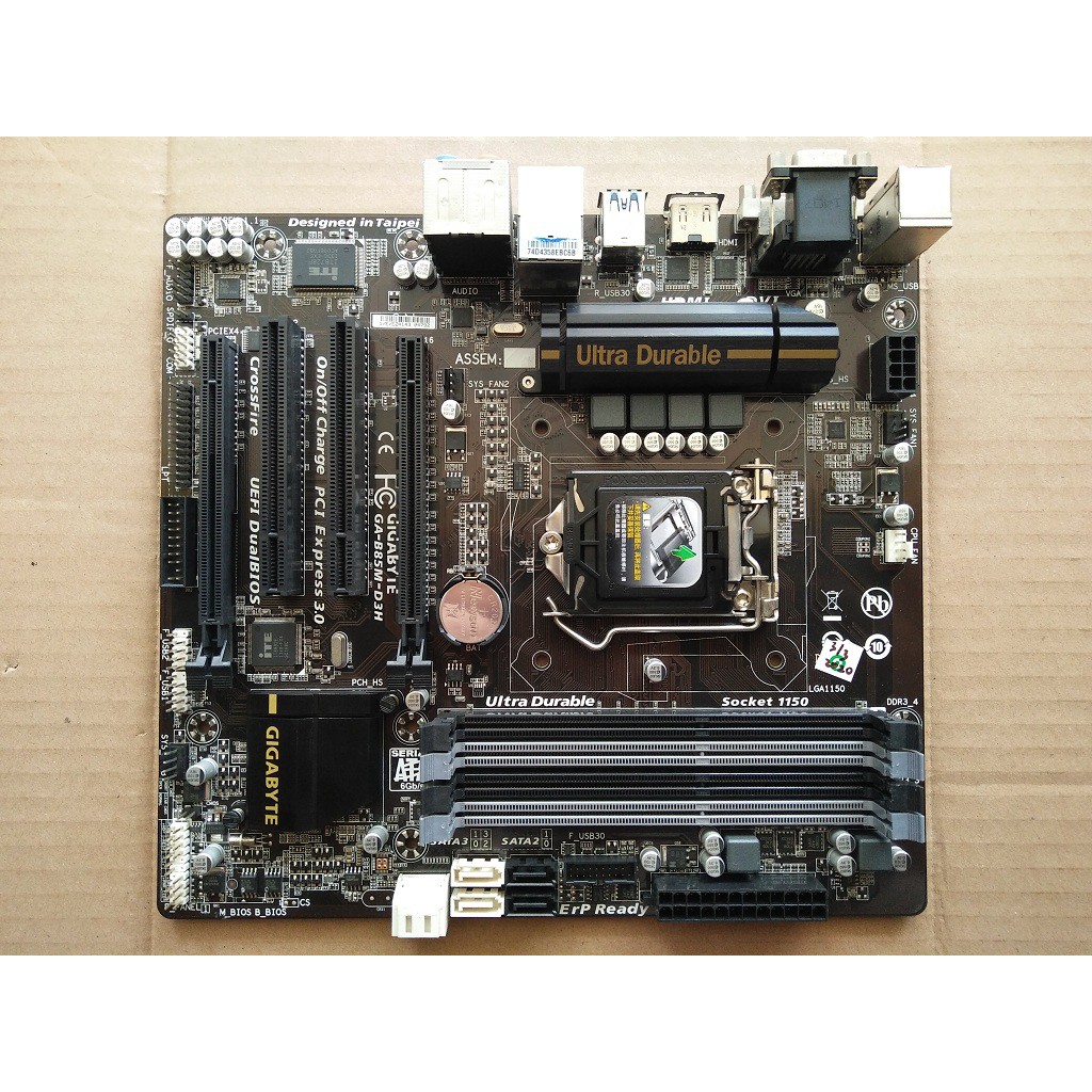 Jual Motherboard Gaming GIGABYTE GAB85MD3H LGA1150 B85 H81 H87 H97 Q85 Q87 4slot RAM 2slot