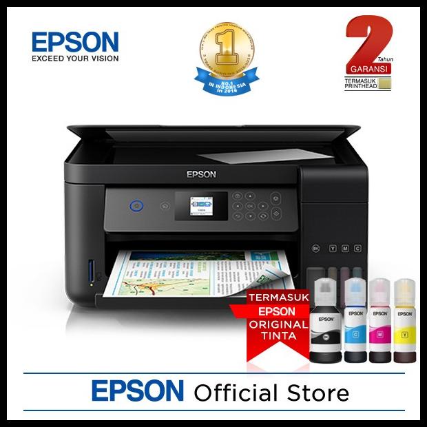 Jual Epson L4160 Wi Fi Duplex All In One Ink Tank Printer Shopee Indonesia 1065