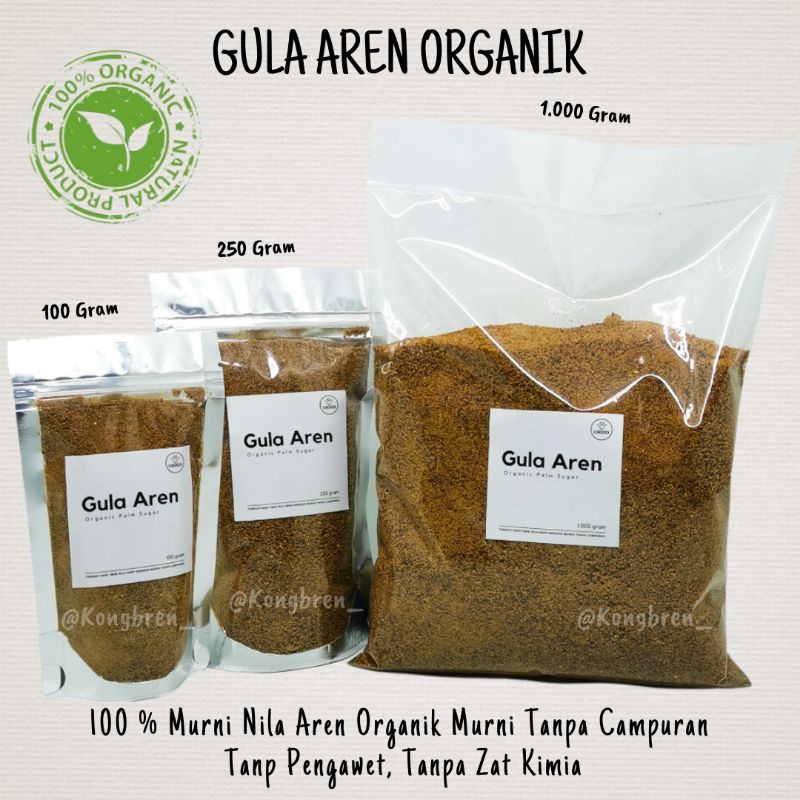 Jual Gula Aren Organik 250gr Gula Semut Organik Sugar Palm Organic