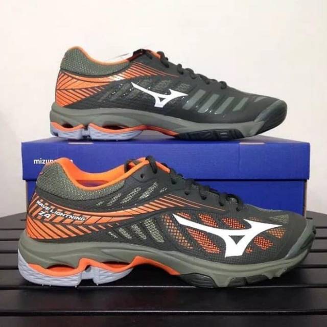 mizuno wlz 4 low forest voli sepatu voli wave lightning z 4 low