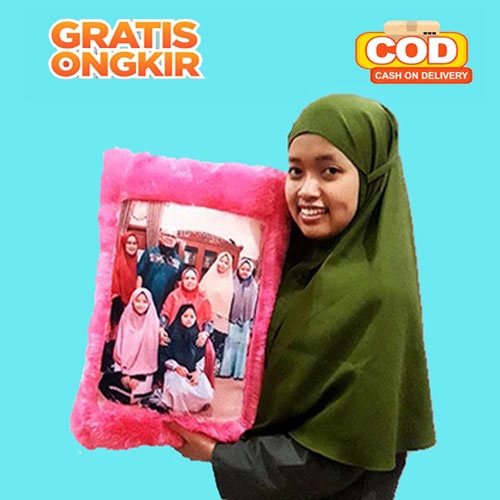 Jual Candra Collection BANTAL FOTO CUSTOME 1 SISI nama sendiri hadiah ...