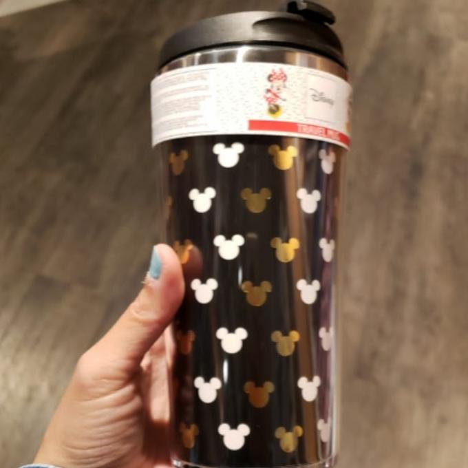 Jual TUMBLER DISNEY MICKEY MOUSE HEAD SHAPE DESIGN TRAVEL MUG BLACK