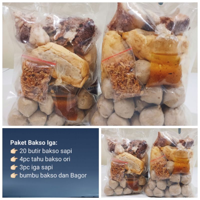 Jual Bakso Sapi Paket Komplit Homemade Baso Sapi Telor Ayam Baso Hot