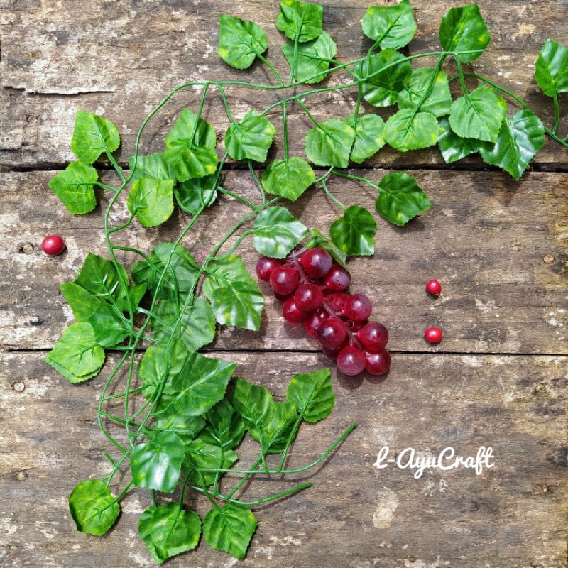Jual L-AYUCRAFT Artificial daun rambat anggur 50cm | Shopee Indonesia