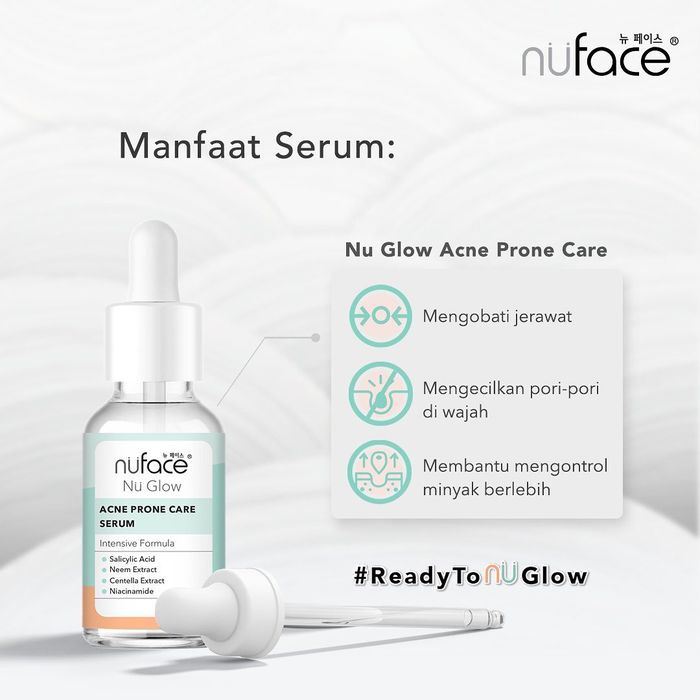Jual NuFace Nu Glow Acne Prone Care Serum 20ml Shopee Indonesia