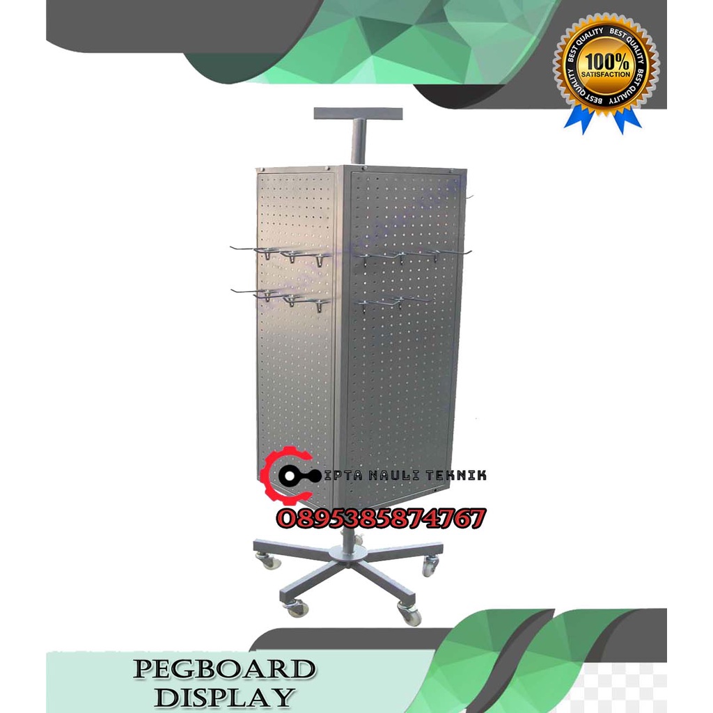 Jual Retail Hanging Product Display Rack 4 Side Rak Pajangan Model 4