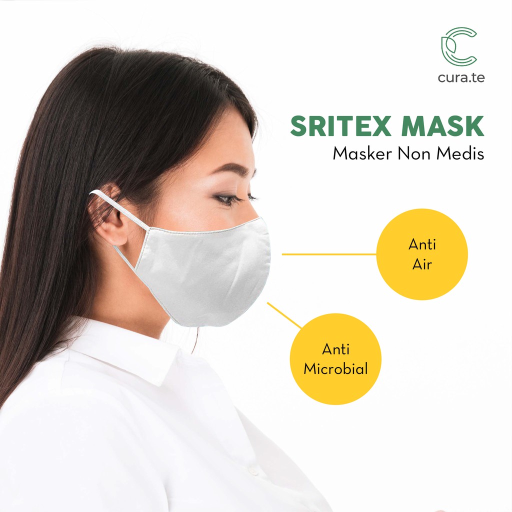 Jual Masker Kain Sritex Anti Microbial Masker Mulut | Shopee Indonesia