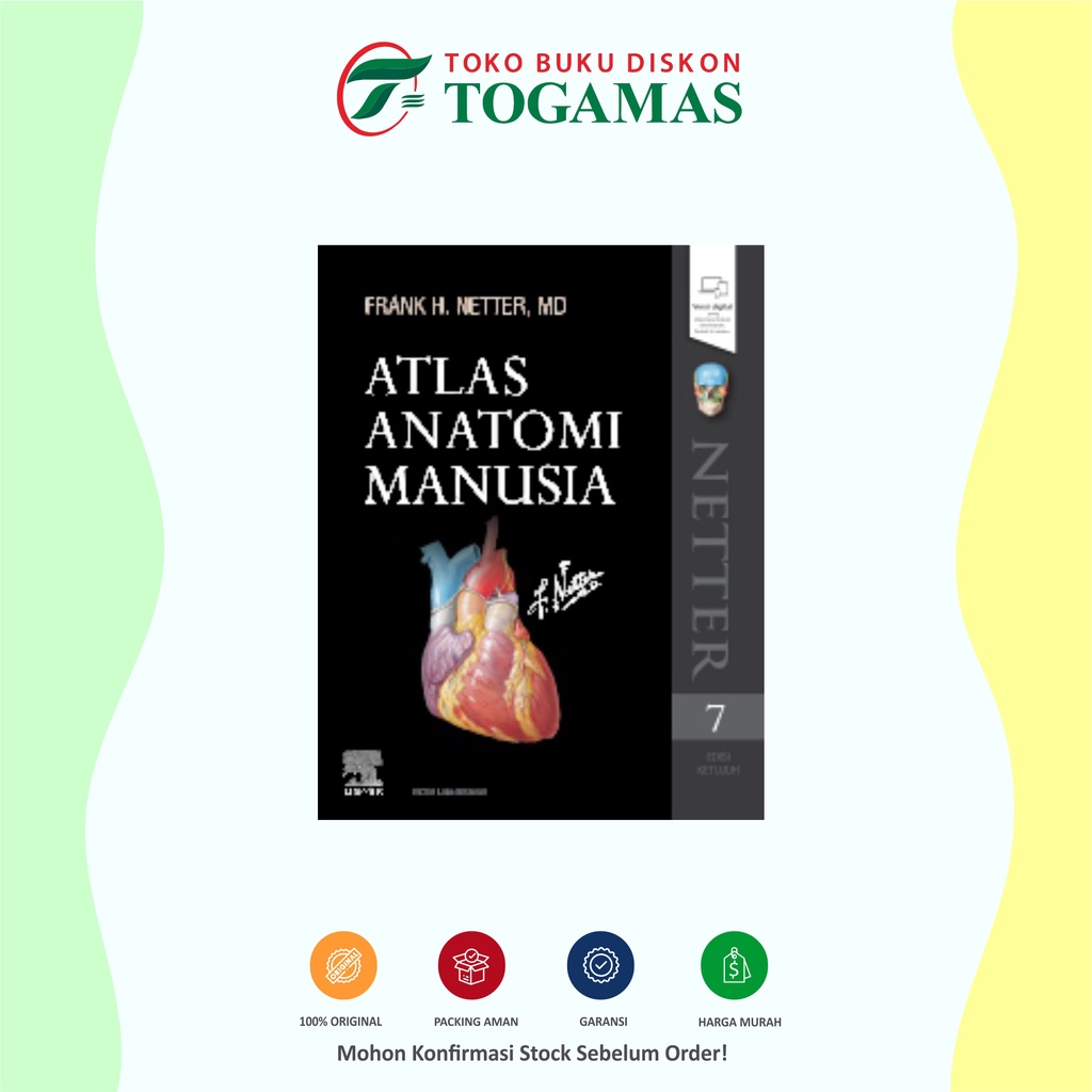 Jual Jual Buku Atlas Anatomi Manusia Edisi 7 - Frank H. Netter. Md ...