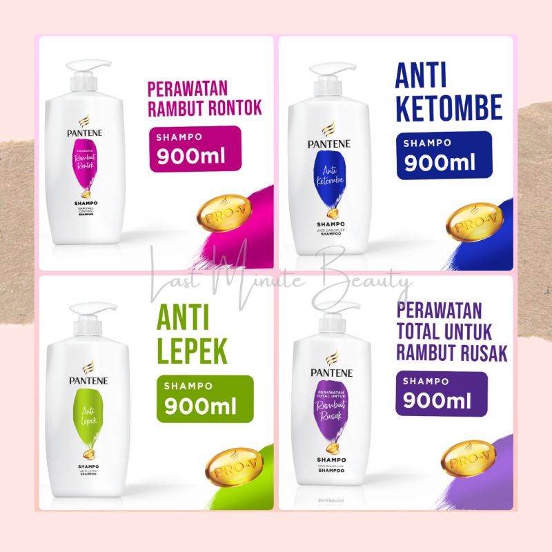 Pantene Shampo Anti Ketombe / Hairfall 900Ml /400ML