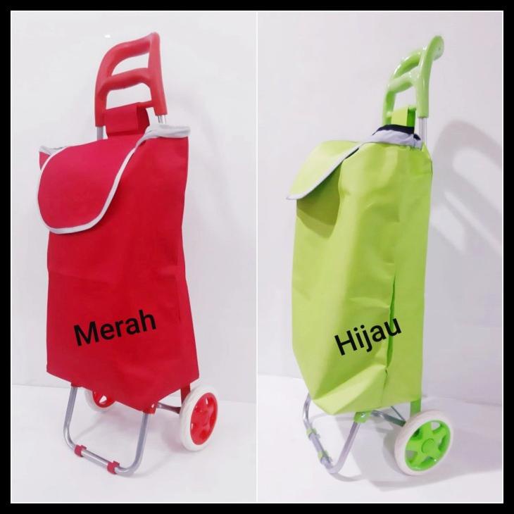 Jual Keranjang Trolley Belanja Supermarket Troli Troly Shopping Roda Abu Abu Shopee