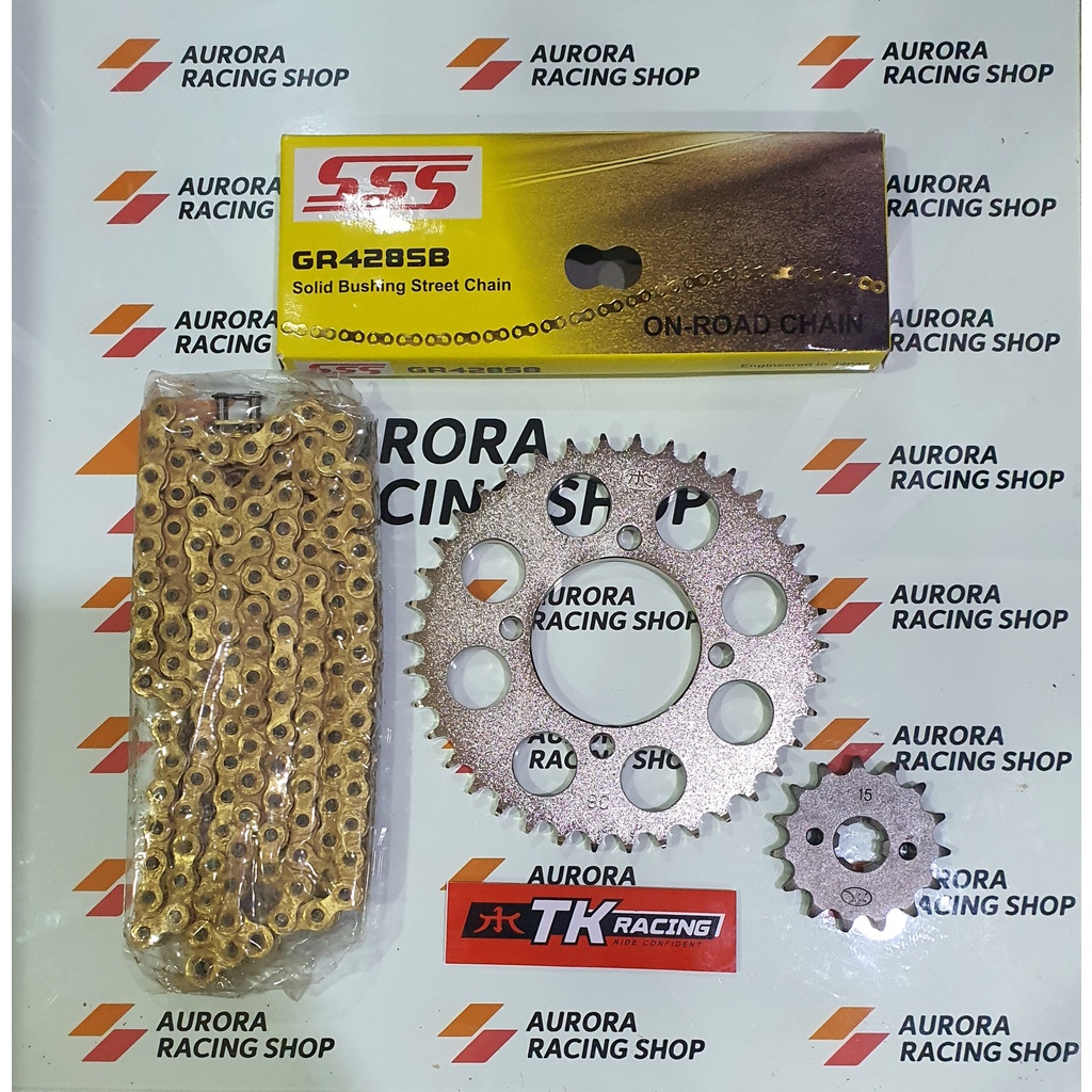 Jual Gear Set TK Jupiter MX 135 / New Jupiter MX 135 & Rantai SSS 428