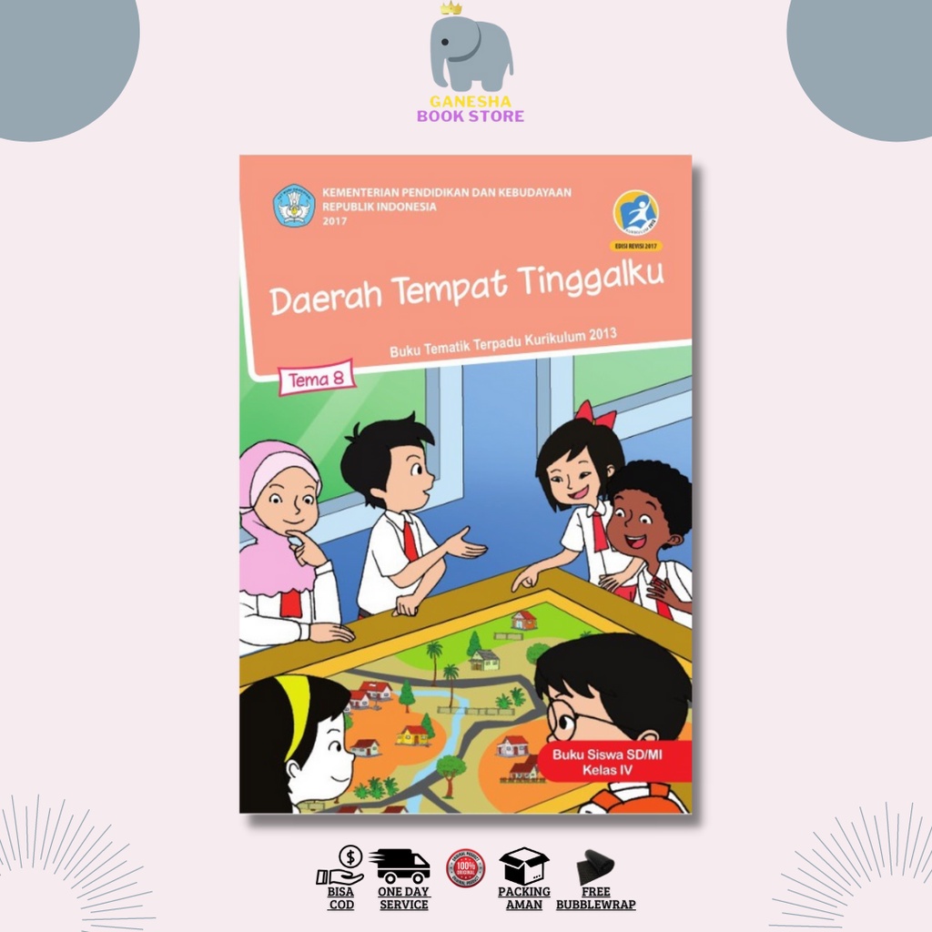 Jual SD KELAS 4 BUKU SISWA BSE TEMA 8 DAERAH TEMPAT TINGGALKU | Shopee ...