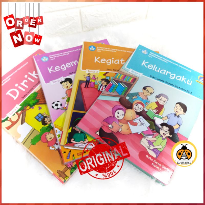 Jual Buku Tematik Kelas 1 SD Semester 1 : Tema 1,2,3,4 [ Edisi Revisi ...