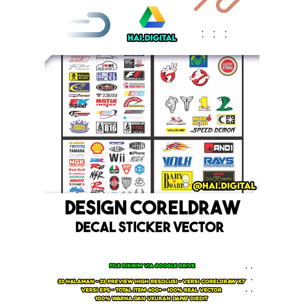 Jual Decal Sticker Vector Coreldraw Shopee Indonesia
