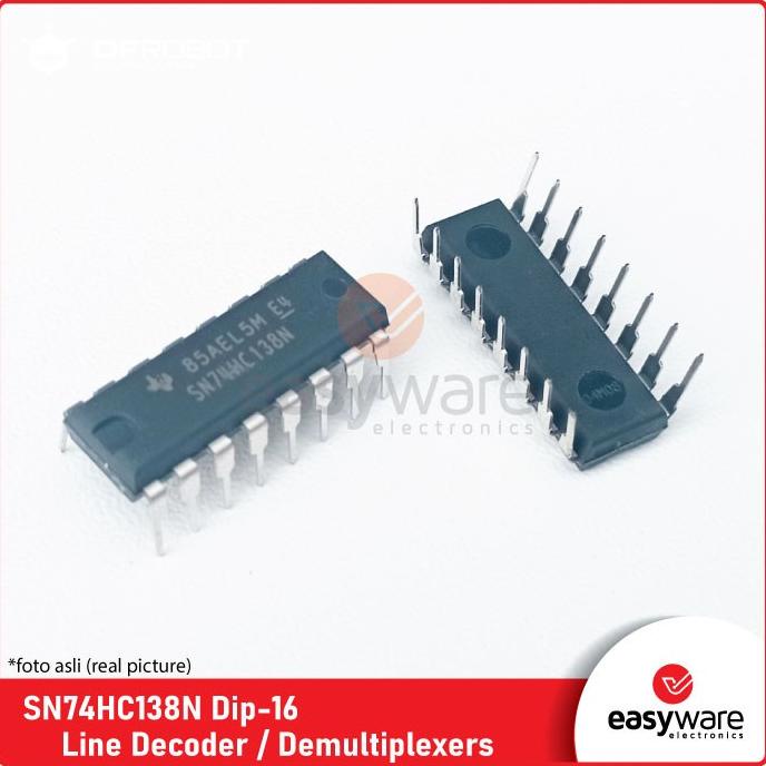 Jual SN74HC138N Texas Instrument Dip-16 - Multiplexers Decoder ...