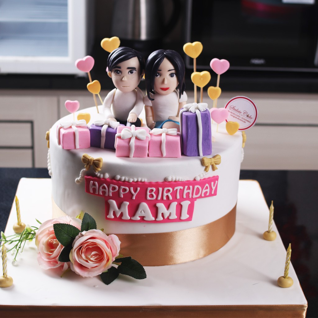 Jual Kue Ulang Tahun model Couple / Diameter 20 cm / MOHON BACA ...