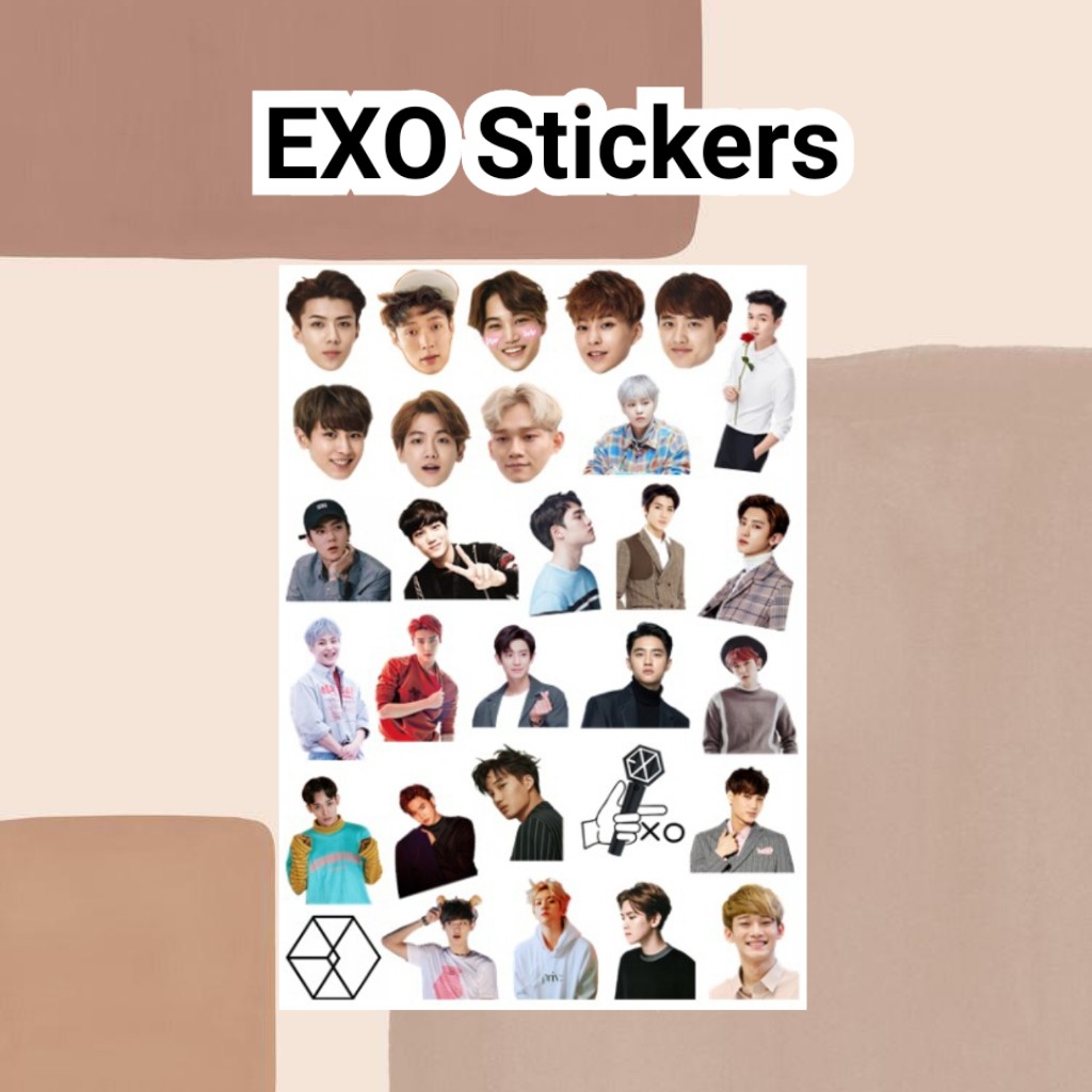 Jual STICKER TUMBLR EXO CUTE AESTHETIC FOR YOUR STUFF (HP, LAPTOP ...