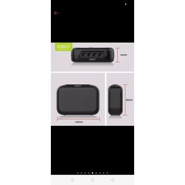 Jual Speaker Bluetooth Robot RB100 Portable Wireless Super Bass Mini ...