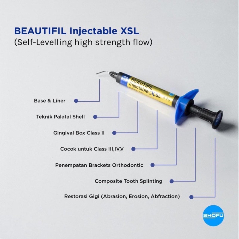 Jual Beautifil injectable X XSL shofu resin composite flow komposit ...