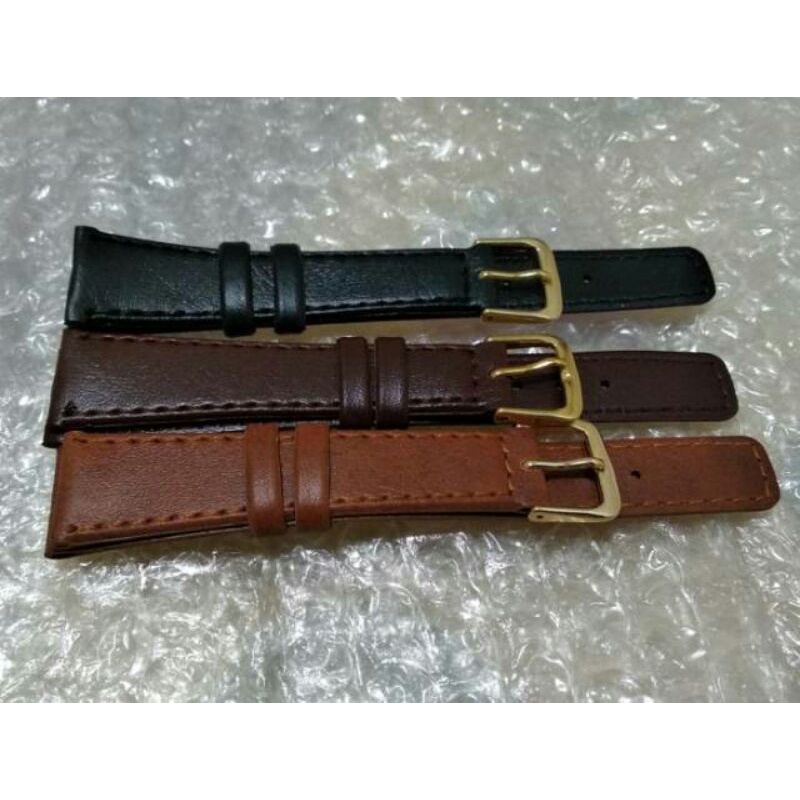 Jual strap kulit jam tangan/tali kulit jam tangan murah meriah Shopee