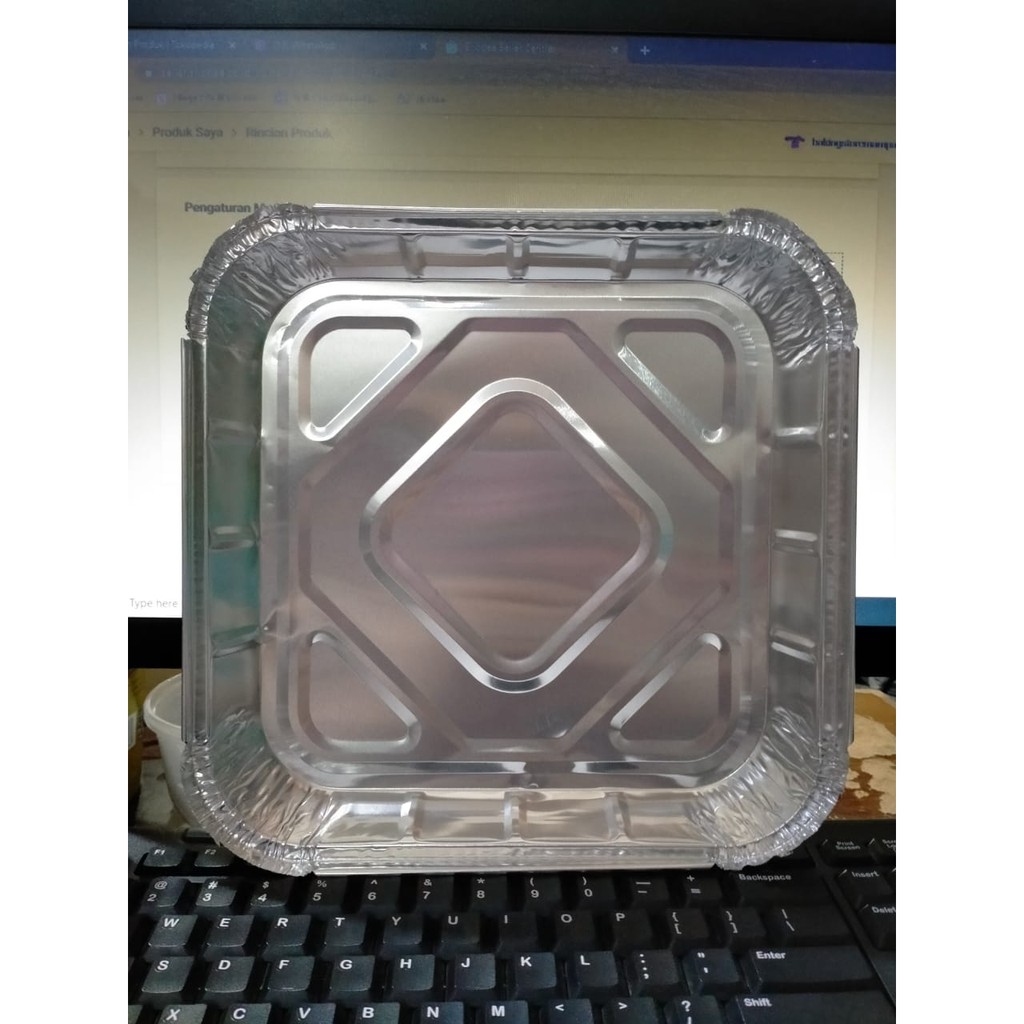 Jual Alumunium Foil Cup - Alu Tray Square Kotak BX11380 - Gosend Only ...