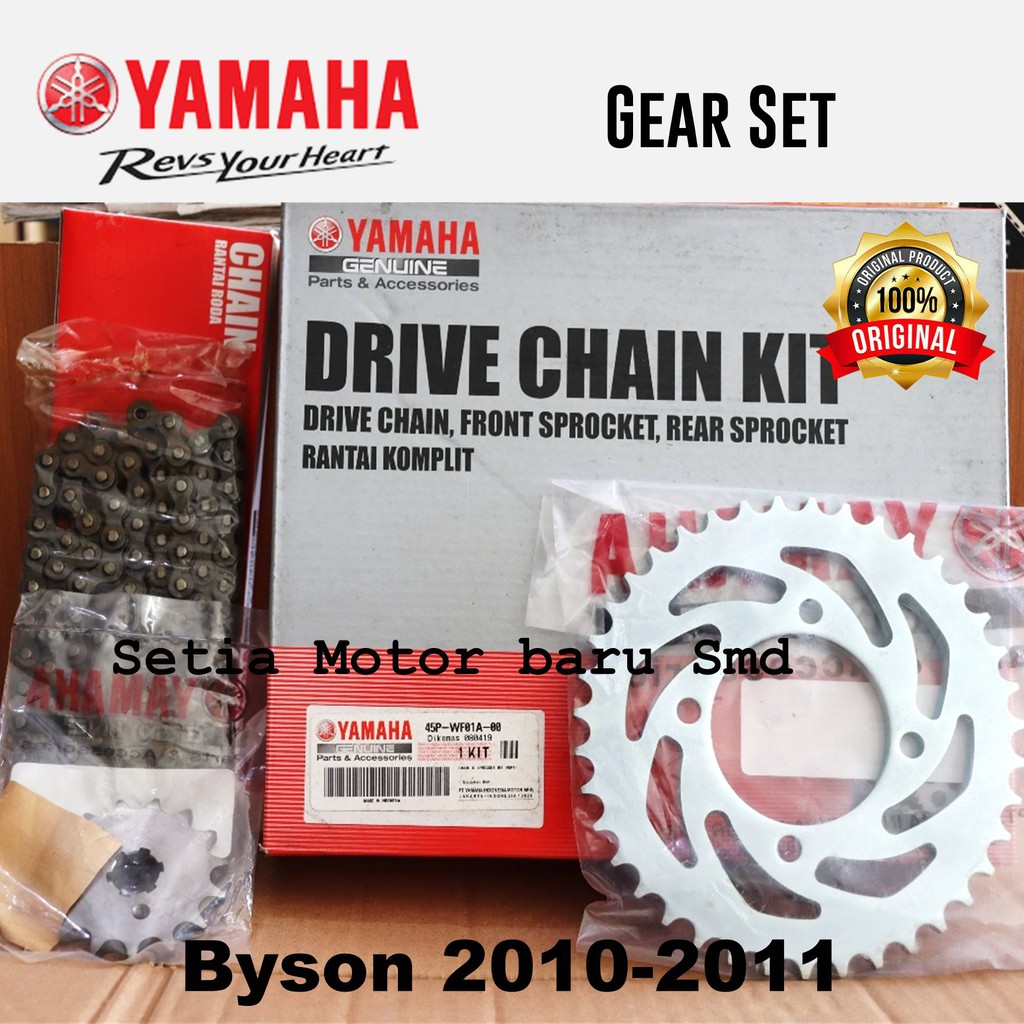 Jual Yamaha Gear Gir Rantai Set Motor Byson Karbu Asli Yamaha