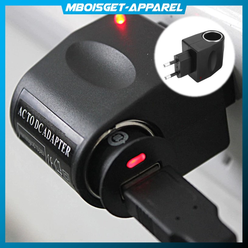 Jual MBOISGET Car Charger Switch EU Plug 12V 500MA AC220V to DC12V