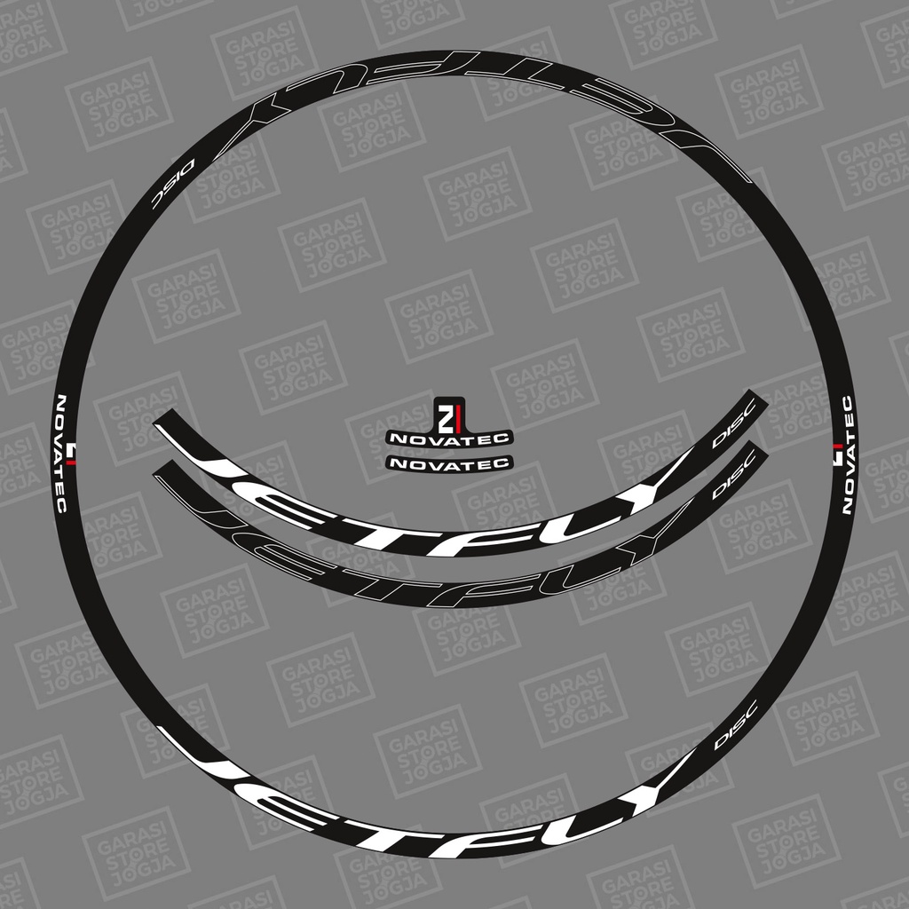 Jual Decal Stiker Rims Novatec Jetfly Disc lebar 2cm | Shopee Indonesia