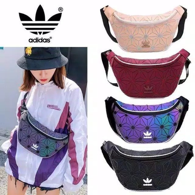 Jual Adidas Xeno 3D Reflective Waistbag Diamond Pattern Shopee Indonesia