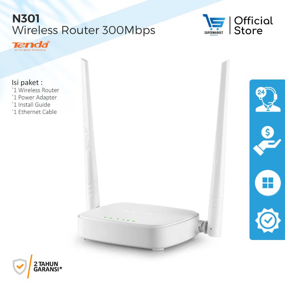 Jual Tenda Router Wireless N301 300Mbps Antena 2 | Shopee Indonesia